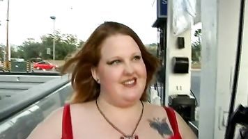 Dalea was over at the local gas station while we were pumping our car full of fuel.