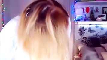 Thick Blonde Masturbation Session