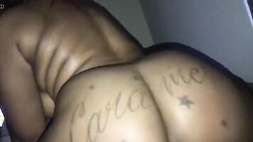 Bbw Brown Slut Doggied Hard