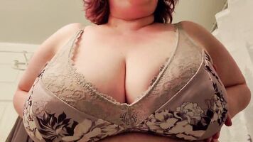 Perfect big boob drop and nipple pinch
