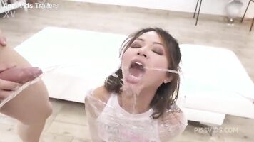 DAP only ass fuck for Jureka Del Mar 0%pussy, white guys on asia girl, piss mix fruits and milk, real deep balls, rimming PAF028